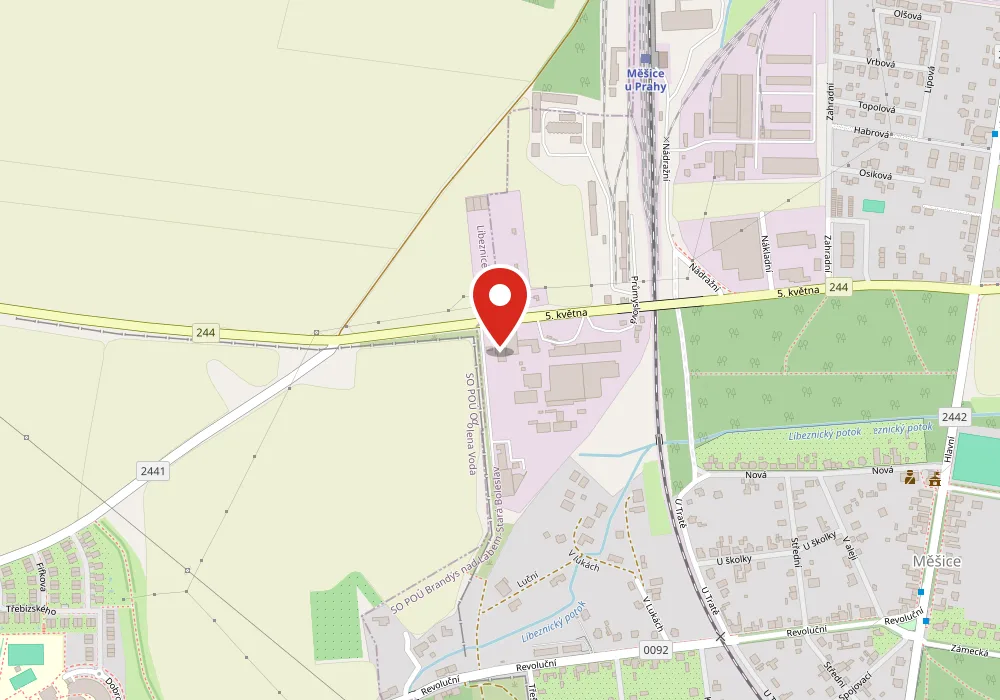 Mapa – sídlo Stabilplastik, 5. května 457, Měšice