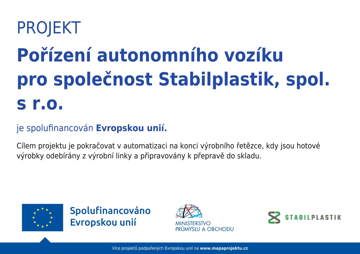Pořízení autonomního vozíku