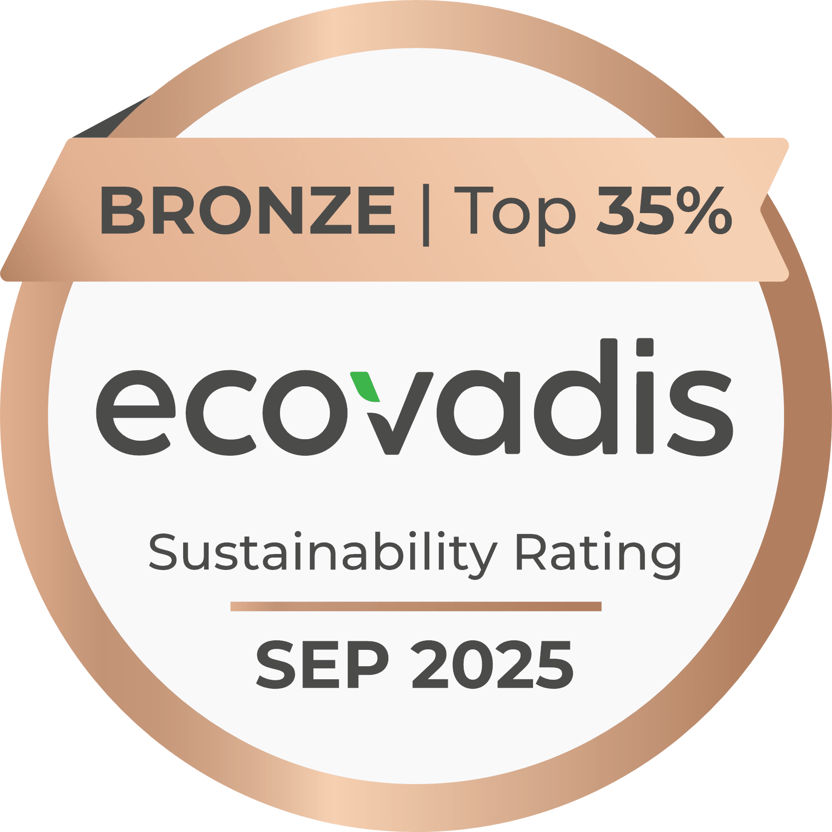 EcoVadis bronze medal for Sustainability awarded to Stabilplastik